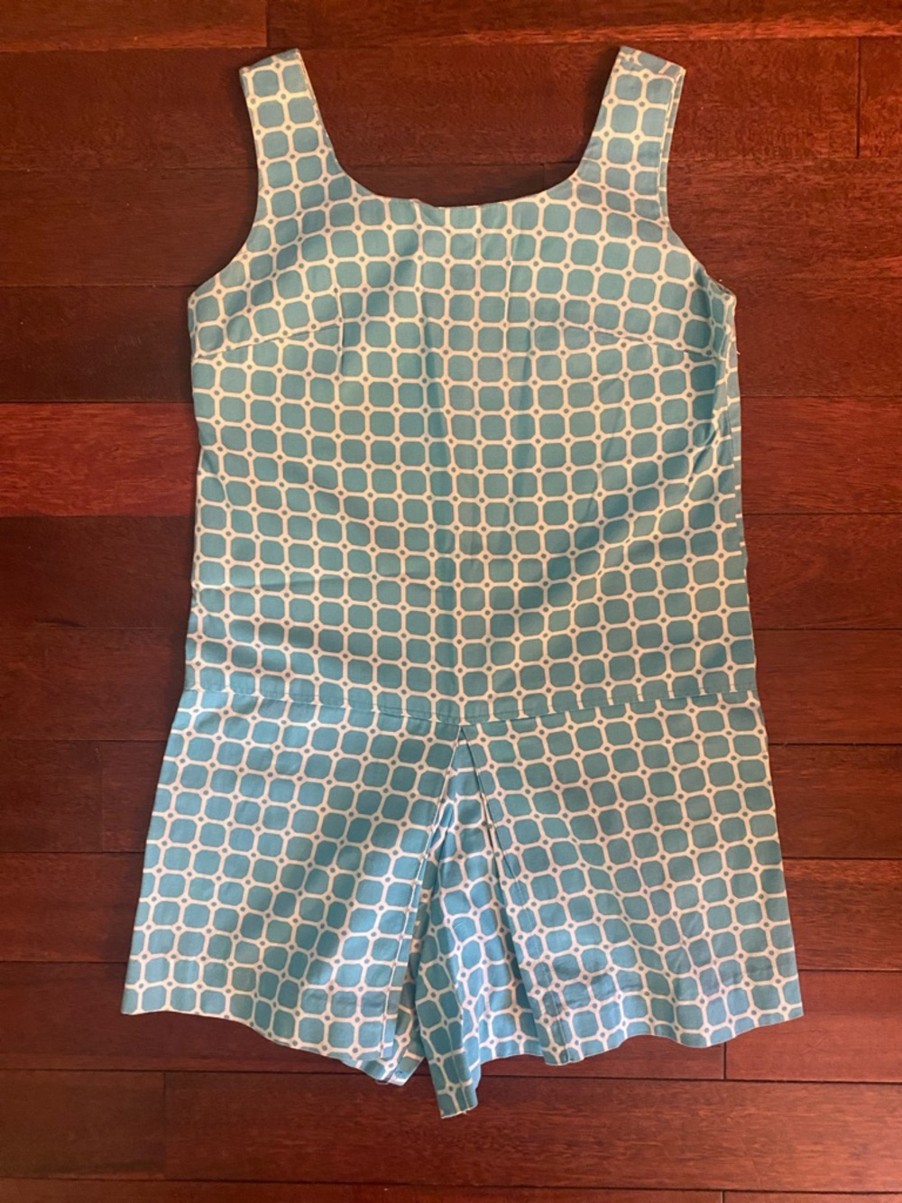 Vintage Sleeveless Skort Romper